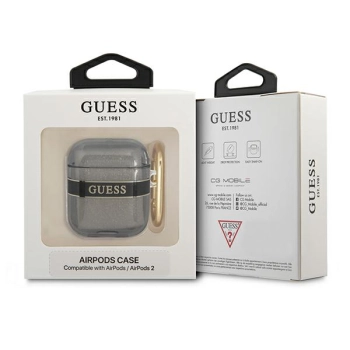Guess  GUA2HHTSK AirPods 1/2 coverczarny/black Strap Collection
