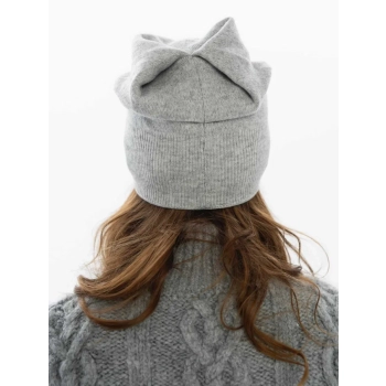 Czapka beanie PETERSON damska z efektownym wzorem ciepła