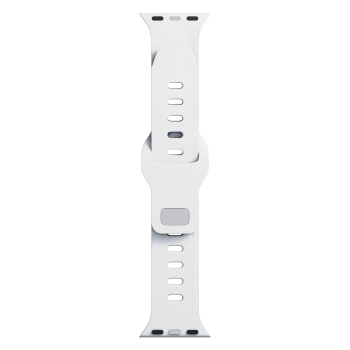 42/44/45/46/49 mm White (big) - 3mk Silicone Watch Strap for Apple