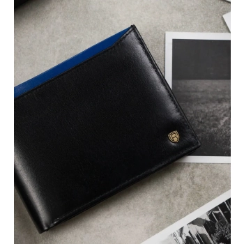 Klasyczny skórzany portfel z systemem RFID Protect — Rovicky