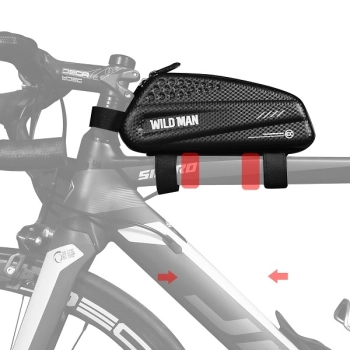WILDMAN Etui/sakwa na ramę roweru EX 1L  uchwyt rowerowy czarna/black