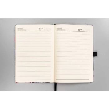 Notes A5 z printem PETERSON kolorowy notatnik dziennik planer na gumkę