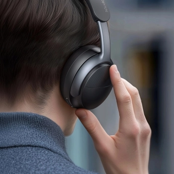 MCDODO SŁUCHAWKI BEZPRZEWODOWE NAUSZNE BLUETOOTH Z MIKROFONEM ANC BEŻOWE