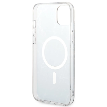 Zestaw Guess GUBPP14SHMEACSK Case+ Charger iPhone 14 / 15 / 13 6,1 czarny/black hard case Marble MagSafe