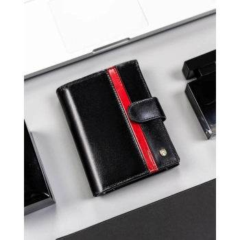 Duży, skórzany portfel męski z systemem RFID - Rovicky