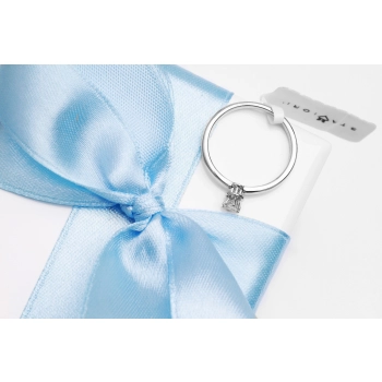 Pierścionek zaręczynowy z diamentem 0.15ct elegancki