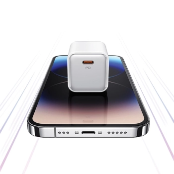 USAMS Ład. siec. 1xUSB-C PD30W 3A(only head) PD3.0 Fast Charging czarny/black X-ron Series CC186TC01 (US-CC186)