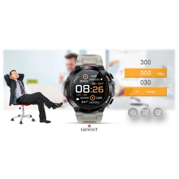 Smartwatch GIEWONT Pionier GPS do noszenia na rękę