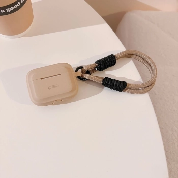 TECH-PROTECT SILICONE ROPE APPLE AIRPODS PRO 1 / 2 CAFFE LATTE