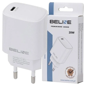 Beline Ład. siec. 1x USB-C 20W biała/white (only head) PD 3.0  BLNCW20
