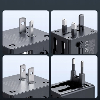 MCDODO ŁADOWARKA USB ADAPTER PRZEJŚCIÓWKA ANGIELSKA WTYCZKA USA UK EU US