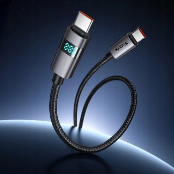 MCDODO KABEL Z WYŚWIETLACZEM USB-C SZYBKIE ŁADOWANIE USB TYP C 5A 100W 1M