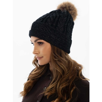 Czapka PTN elegancka black stylowa do codziennego noszenia