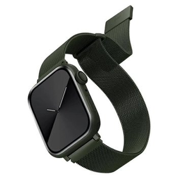UNIQ pasek Dante Apple Watch Series1/2/3/4/5/6/7/8/9/SE/SE2 42/44/45mm Stainless Steel zielony/green