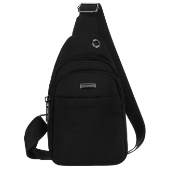 Saszetka na ramię Rovicky męska czarna lekka sportowa torba na telefon portfel sling bag