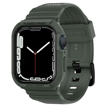 SPIGEN RUGGED ARMOR PRO APPLE WATCH 4 / 5 / 6 / 7 / 8 / 9 / SE (44 / 45 MM) MILITARY GREEN