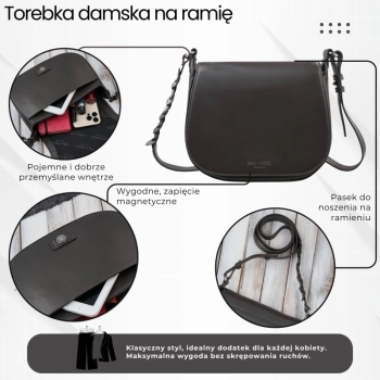Torebka damska skórzana listonoszka Paolo Peruzzi