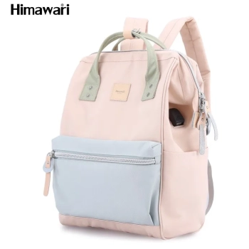 Himawari plecak sportowy damski outdoor na laptopa z portem USB modny