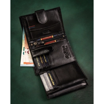 Peterson zestaw portfel+pasek PTN 1542L-135-GK-BW