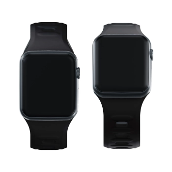 38/40/41/42 mm Black (small) - 3mk Silicone Watch Strap for Apple
