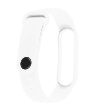 Pasek silikonowy do Xiaomi 5/6 biały do codziennego noszenia