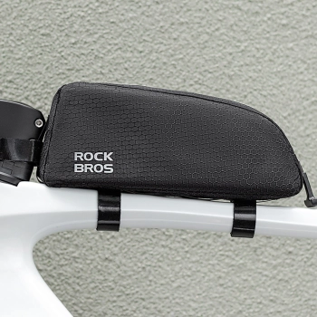Torba rowerowa Rockbros na ramę na rurę górną 0,9l - czarna