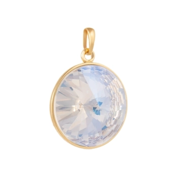 Zawieszka z okrągłym kryształem 27 mm do biżuterii elegancki