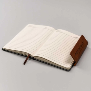 Notes A5 z zapięciem na magnes notatnik dziennik planer skóra eko PETERSON