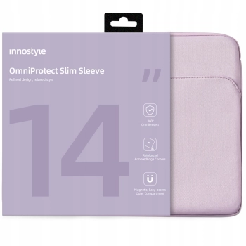 INNOSTYLE TORBA NA LAPTOPA 13 14 WODOODPORNA ETUI OMNIPROTECT SLIM FIOLETOWA