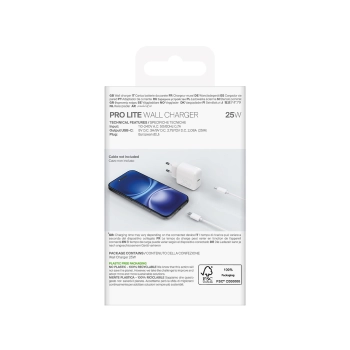 Ładowarka Puro Daily Prolite 25W USB-C Power Delivery - biała