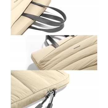INNOSTYLE DAMSKA TORBA NA LAPTOPA 13 14 WODOODPORNA CARRYLITE SLIM BEŻOWA