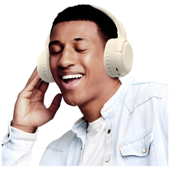 USAMS Słuchawki Bluetooth 5.3 nauszneYun Series beżowy/beige TDLYEJYX02 (USAMS-YG23)