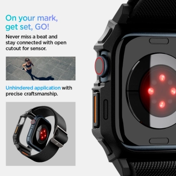 SPIGEN LITE FIT PRO APPLE WATCH 10 (46 MM) MATTE BLACK