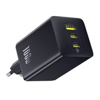 Ładowarka sieciowa Baseus EnerFill FE11 100W 2 x USB-C + USB-A - czarna