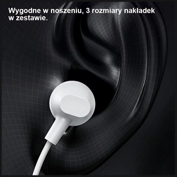 USAMS Słuchawki stereo EP-47 3.5mmbiały/white 1,2m HSEP4702 (US-SJ594)