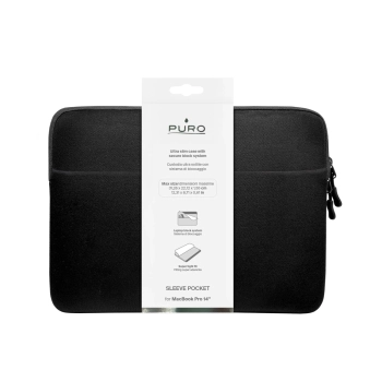 Puro SLIM POCKET Sleeve Bag Neoprene 14'' black