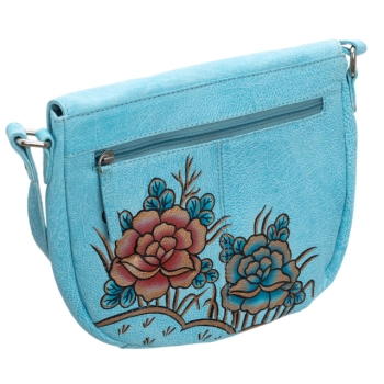 Torebka damska na ramię ze skóry naturalnej skórzana handmade listonoszka