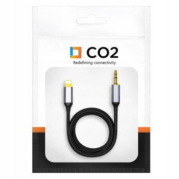 CO2 KABEL AUX DO IPHONE X 14 13 PRZEJŚCIÓWKA ADAPTER LIGHTNING MINI JACK 1M