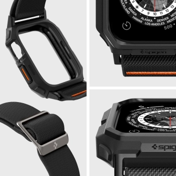 SPIGEN LITE FIT PRO APPLE WATCH 4 / 5 / 6 / 7 / 8 / 9 / SE (44 / 45 MM) MATTE BLACK