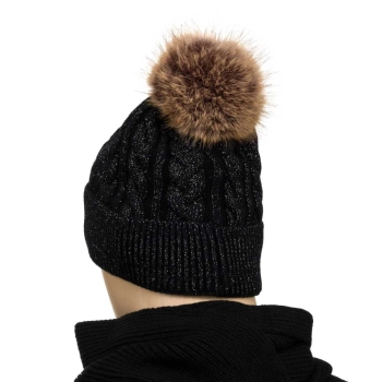 Czapka PTN elegancka black stylowa do codziennego noszenia