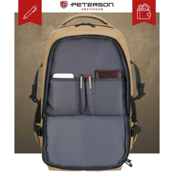 Plecak podróżny z miejscem na laptopa pojemny ergonomiczny Peterson