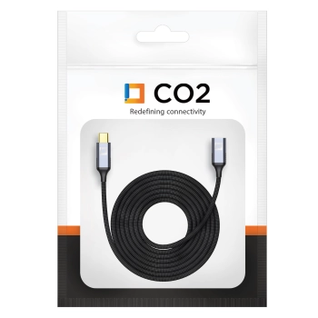 CO2 KABEL PRZEDŁUŻACZ USB-C SZYBKIE ŁADOWANIE USB TYP C 4K 20GBPS 100W 1M