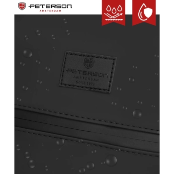Modny plecak miejski rolowany biznesowy podróżny na laptopa wodoodporny PETERSON