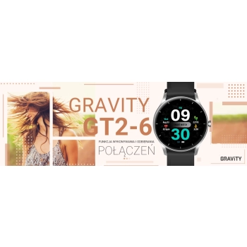 Smartwatch Gravity do codziennego noszenia i monitorowania