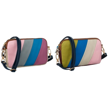 Saszetka damska torebka skórzana listonoszka śliczna na ramię crossbody