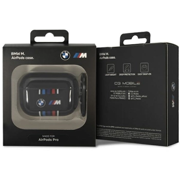 BMW BMAP22SWTK AirPods Pro coverczarny/black Multiple Colored Lines