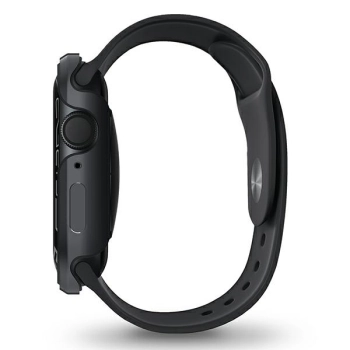 UNIQ etui Valencia Apple Watch Series4/5/6/7/8/9/SE/SE2 45/44mm. grafitowy/graphite