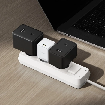 Ładowarka sieciowa Baseus Palm 1C 20W (z kablem Baseus Mini White USB-C 60W (20V/3A) 1m) - biała