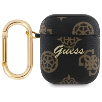Guess GUA2PG4GPK AirPods 1/2 cover       czarny/black 4G Hook