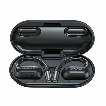 AWEI słuchawki Bluetooth 5.4 OWS T93+ stacja dokująca czarny/black